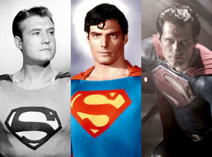 George Reeves, Christopher Reeve, Henry Cavill, Superman George Reeves, Christopher Reeve, Henry Cavill, Superman